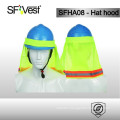 2015 good protection with plastic support inside reflective hat hood